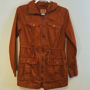 Burnt orange army jacket